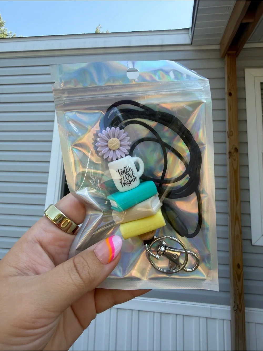 Teacher Lanyard keychain